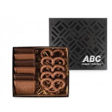 6 Piece Cookie & Confection Gift Box with Pretzels HBLWCFBX-PRET 6 Piece Cookie & Confection Gift Box with Pretzels HBLWCFBX-PRET