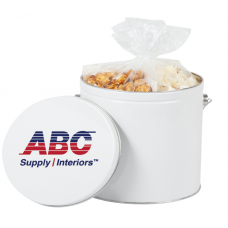 Two Gallon Popcorn Tin - Trio Popcorn HBLWPOP-20TR Two Gallon Popcorn Tin - Trio Popcorn HBLWPOP-20TR